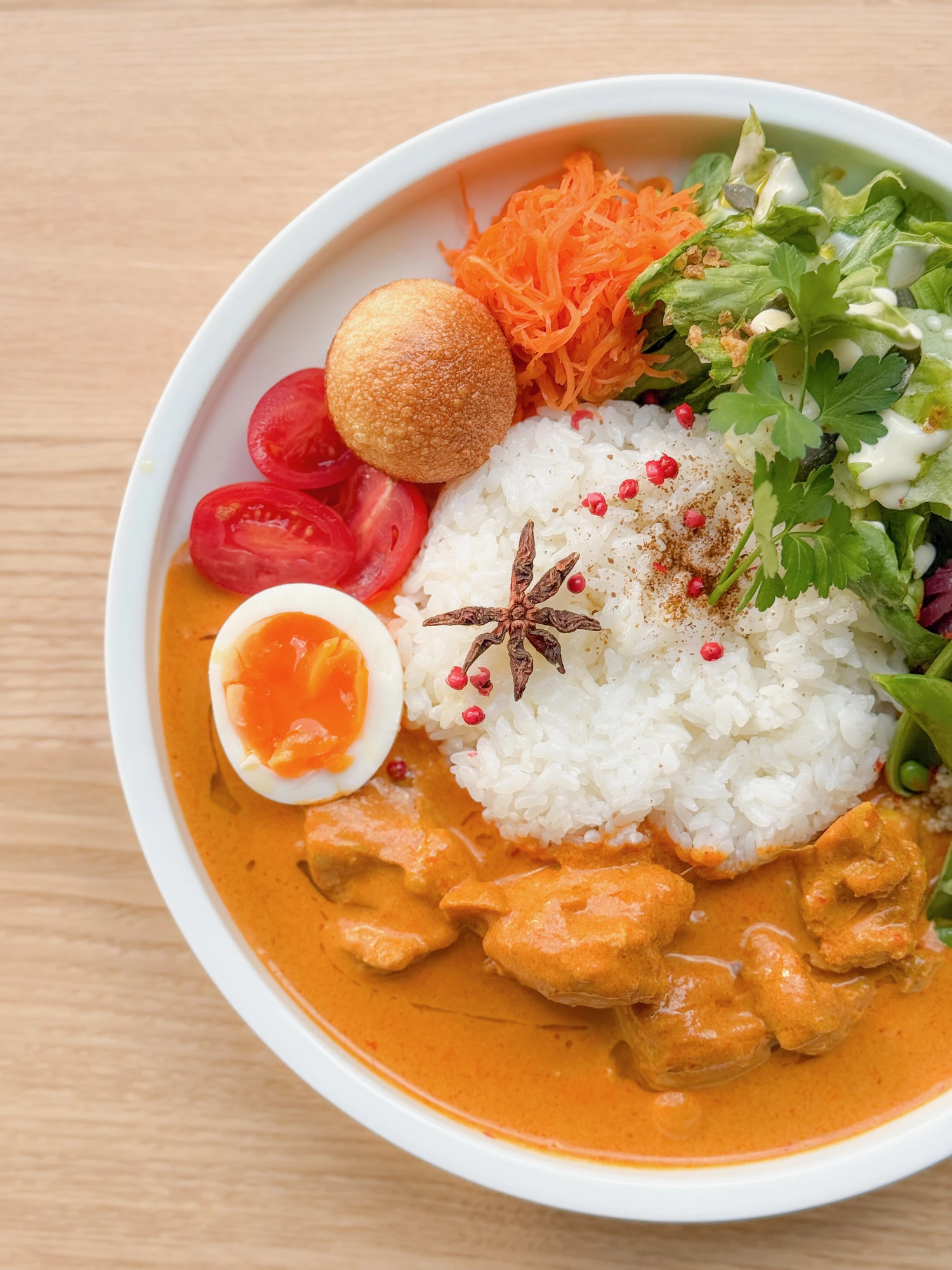 スパイスカレー。俯瞰